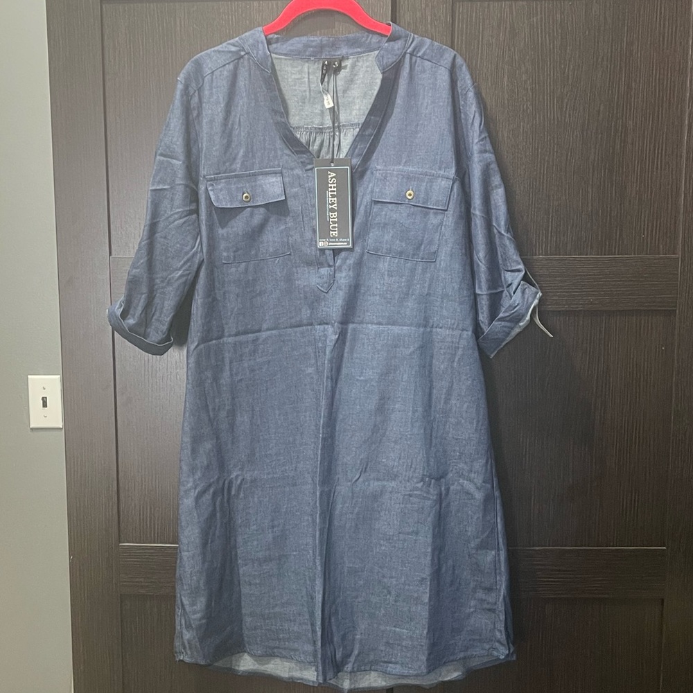 Ashley Blue Denim Dress